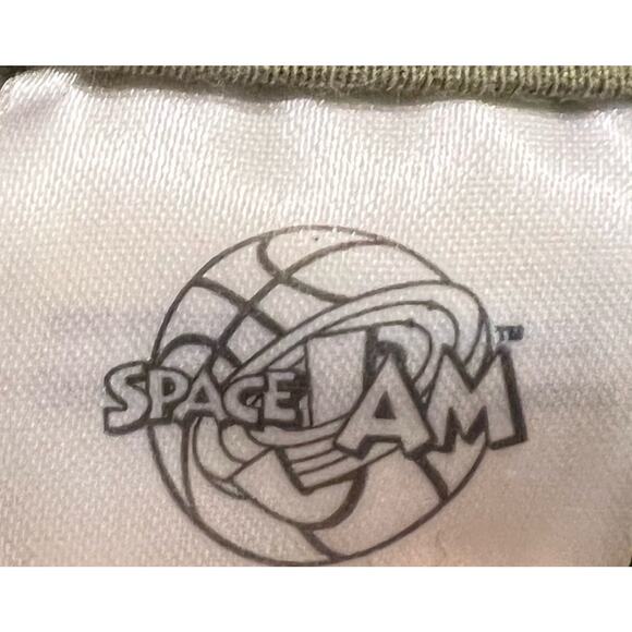 Space Jam Cropped Hoodie Women Small Green Looney Tunes Nostalgia VTG 90s Y2K - Picture 3 of 8